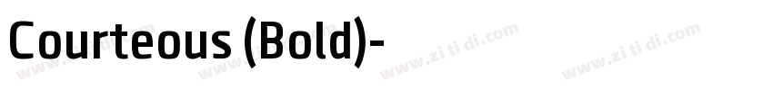 Courteous (Bold)字体转换